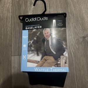 Cuddl Duds Men's XXL-Waffle Thermal Performance BaseLayer Cr. Med. Weight Maroon